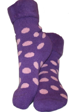 Cosy Toes Dot Bed Socks wool
